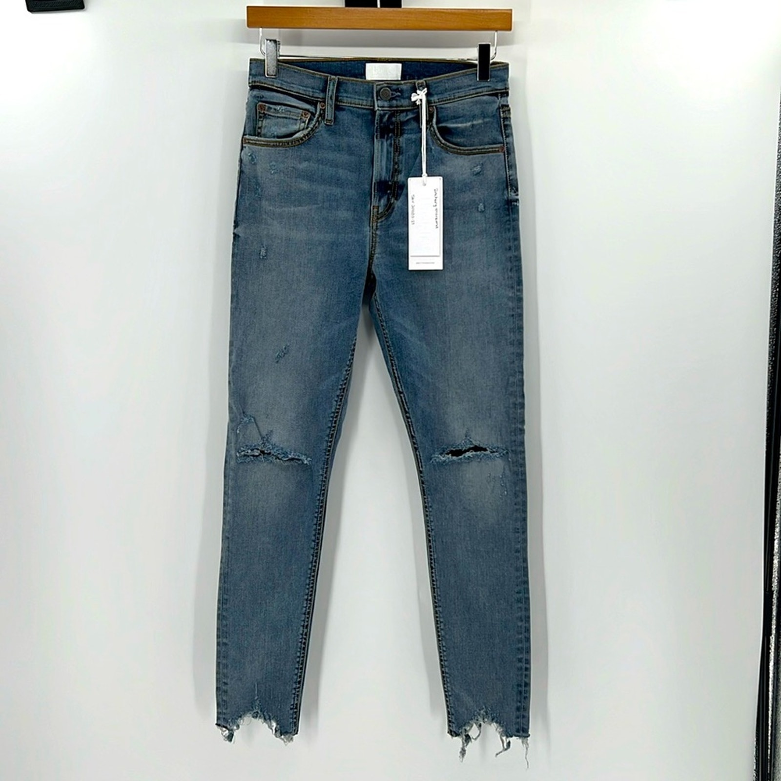 Boyish Zachary Jeans - Weekend Distressed With Raw Hem - 27 - New With Tags
